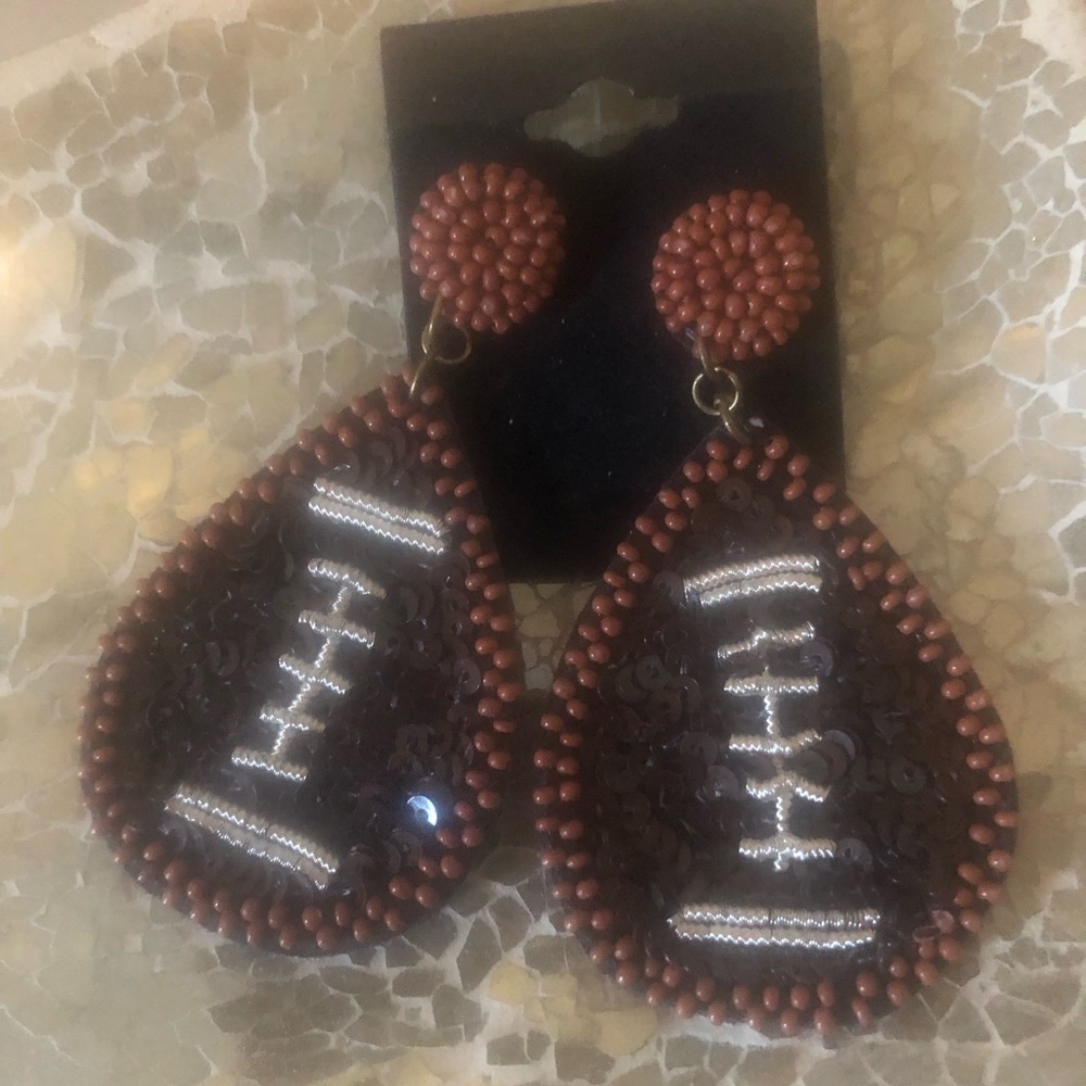 Football earrings